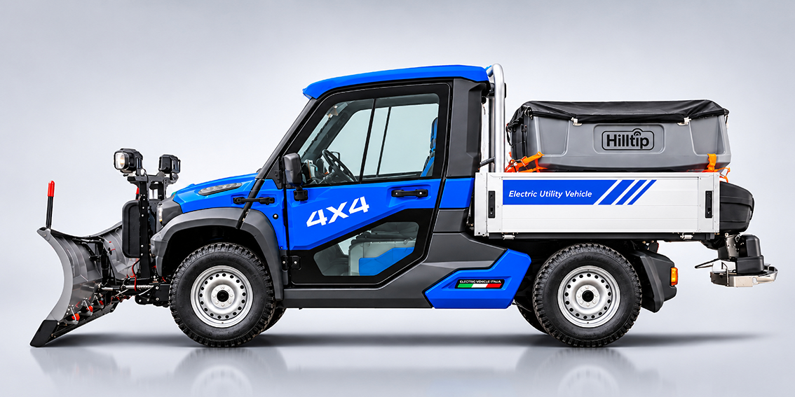 EVI Country 4x4 di EVI Motor con allestimento per sgombero neve e manutenzione stradale invernale